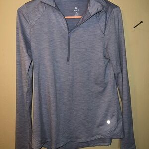 Gray Quarter-Zip Pullover